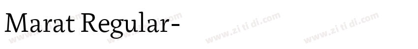 Marat Regular字体转换